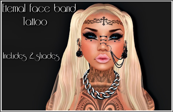 [.Twisted Barbie.]-ETERNAL FACE BAND TATTOO(Boxed)