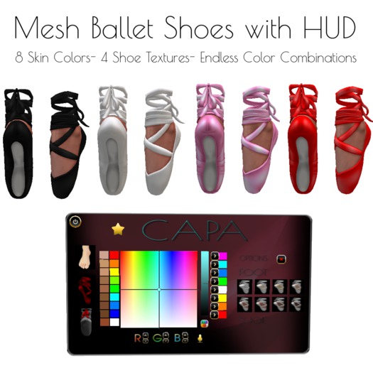 CAPA Rigged Ballet Shoes With Hud