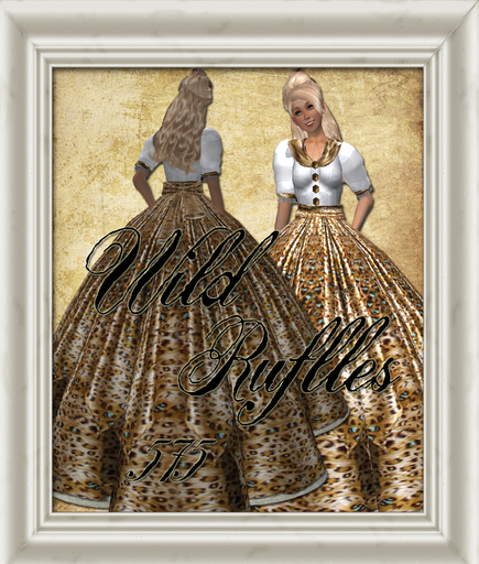 Shabby Chic Animal Print Ruffles Outfit