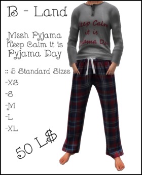 Second Life Marketplace - [B-Land] Mesh Pyjama Day