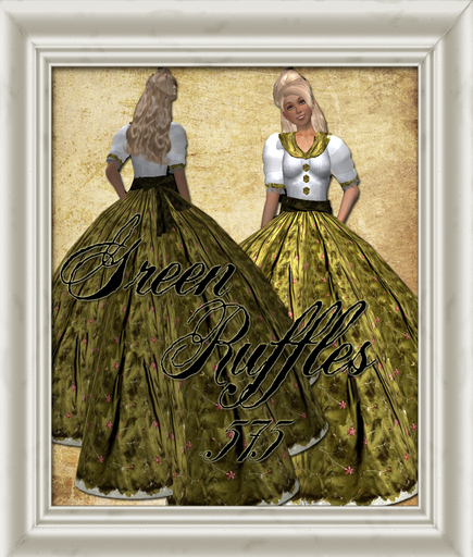 SHabby Chic Green Ruffles Outfit