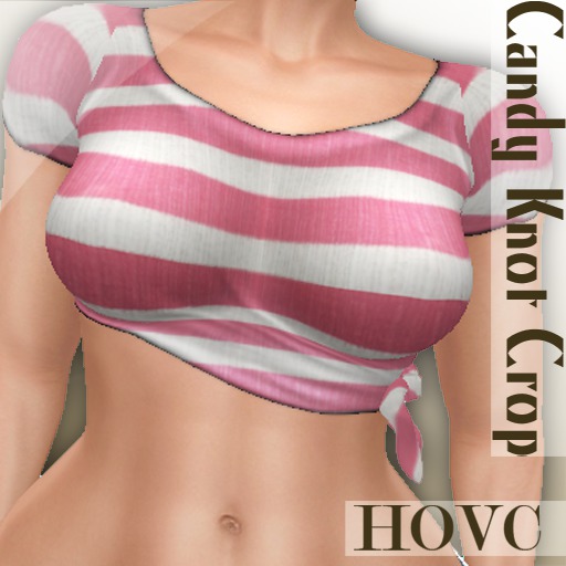 HOVC_ Candy Knot top Pink