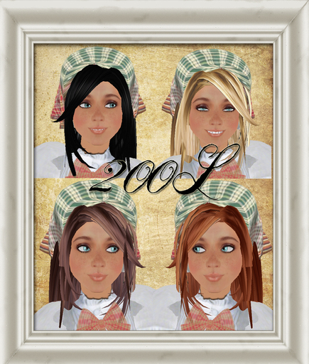 Shabby Chic Homespun Kerchief Hair