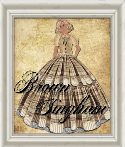 Shaby Chic Brown Gingham Outfit