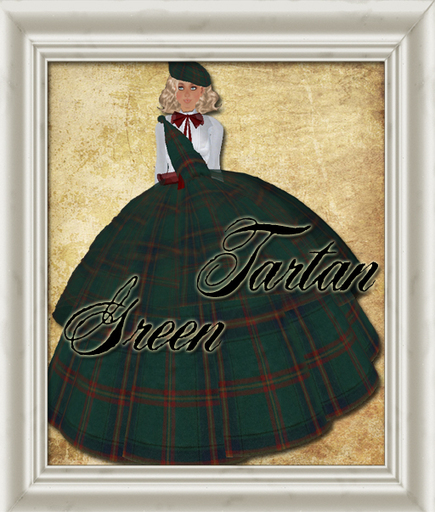 shabby Chic Green Tartan Outfit