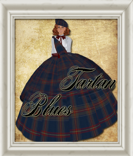shabby Chic Blue Tartan Outfit
