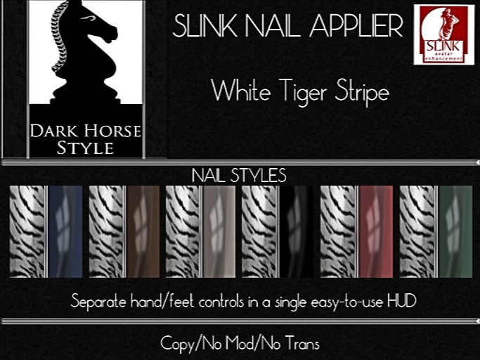 !DHS Nails-White Tiger [BOXED]