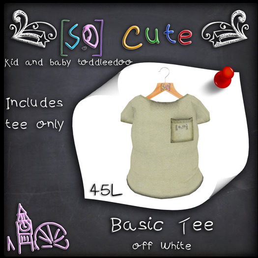 {s.o} basic tee // off white
