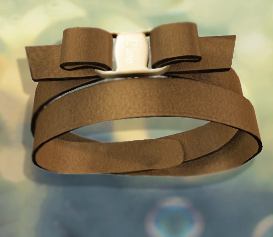 Velvet Bow Bracelet Champagne