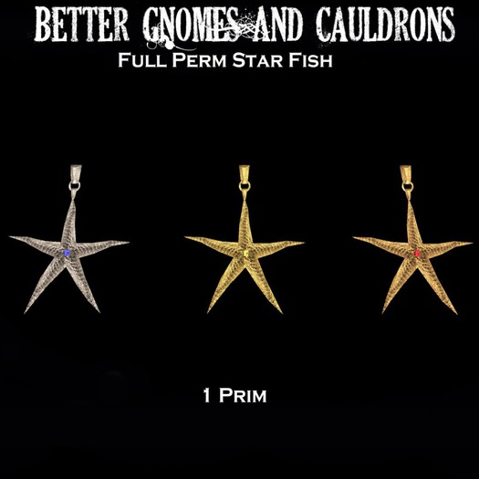 BGC Starfish Pendants(boxed)
