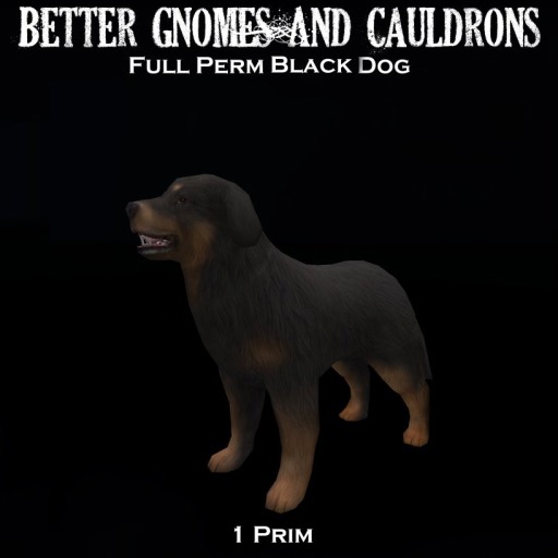 BGC Black dog (boxed) Rottweiler