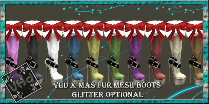 VHD X-Mas Fur Mesh Boots