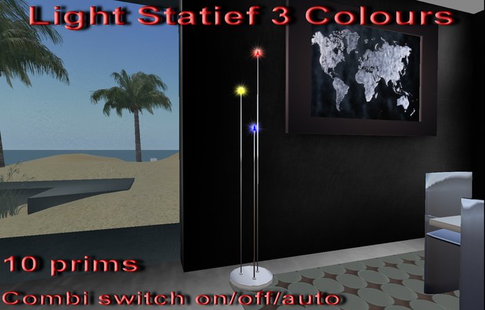 Light Statief 3 colours 10 prims