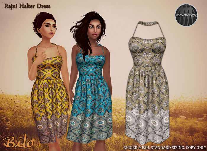 Bilo - Rajni Halter Dress Cardinal