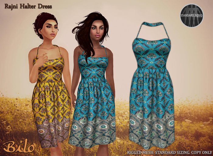 Bilo - Rajni Halter Dress Cardinal