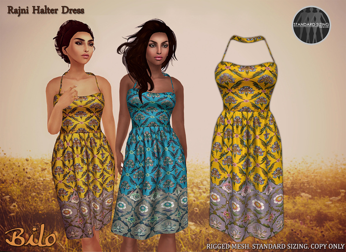 Bilo - Rajni Halter Dress Cardinal