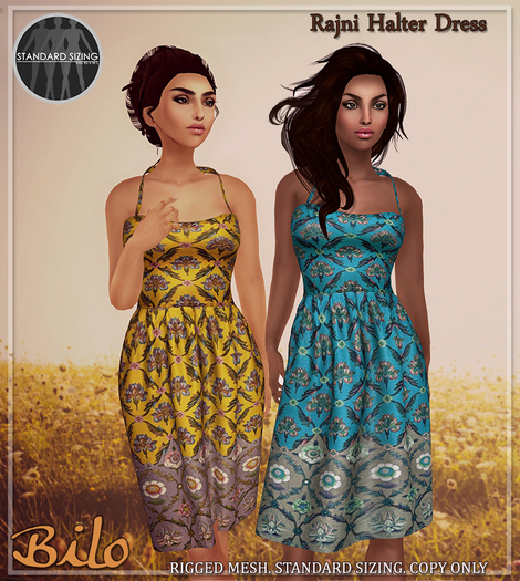 Bilo - Rajni Halter Dress Cardinal