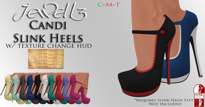 Jewellz - Candi Slink Heels w/HUD [Wear]