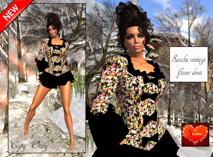 Savoha vintage flower dress  *PROMO*