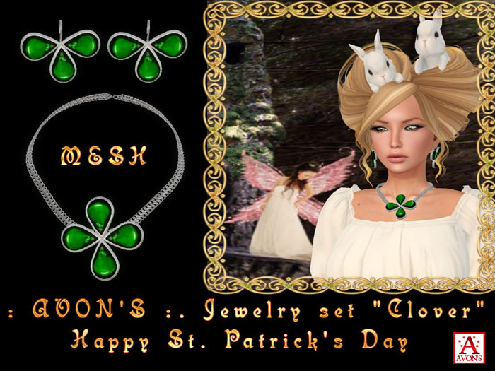 .: AVON'S :. Jewelry set "Clover" Mesh