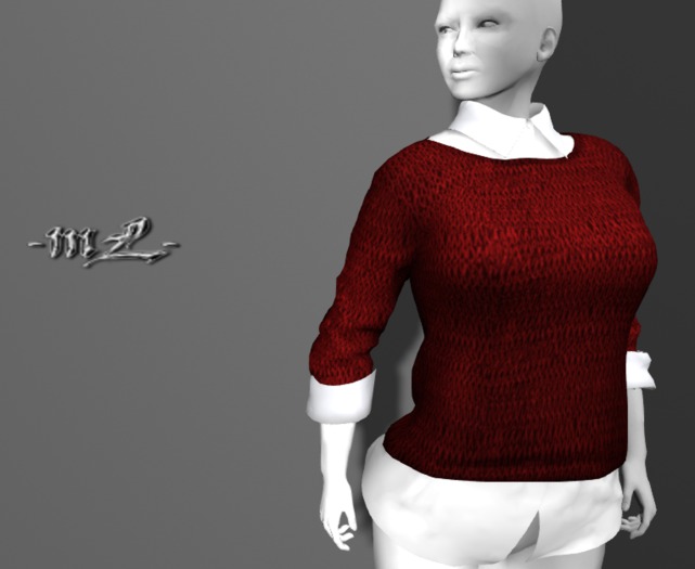 -mL- Nerea Shirt - WhiteRed