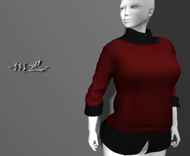 -mL- Nerea Shirt - BlackRed