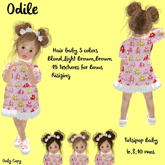 Totsipop Hair Odile Blond DEMO
