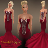 ** Orchidea** Cashou mesh grenade red pink