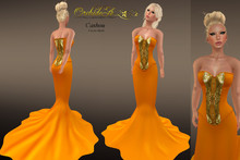 ** Orchidea** Cashou mesh orange gold