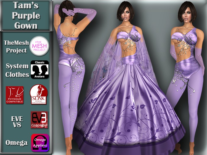 [TKS] Basics - Tamarsk Purple Gown