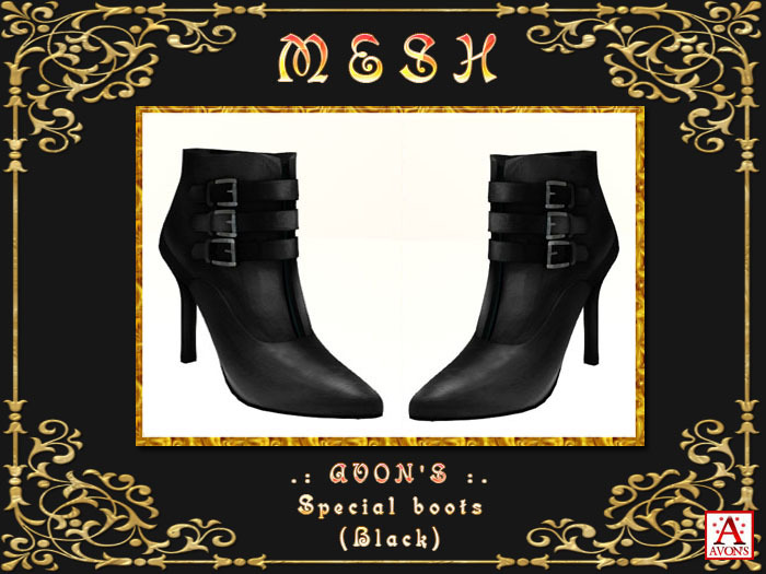 .: AVON'S :.Mesh special boot (Black)