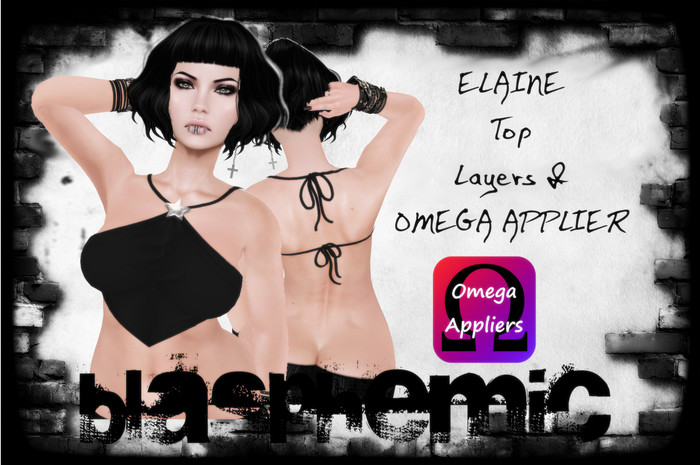 ELAINE Top -black/silver- by BLASPHEMIC - Layer & OMEGA Applier included