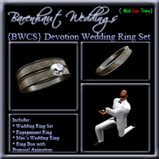 {BWCS} "Devotion" Wedding Rings