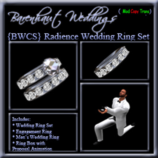 {BWCS} "Devotion" Wedding Rings Pk
