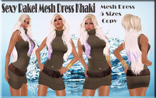 LSR - Sexy Rakel Mesh Dress Khaki