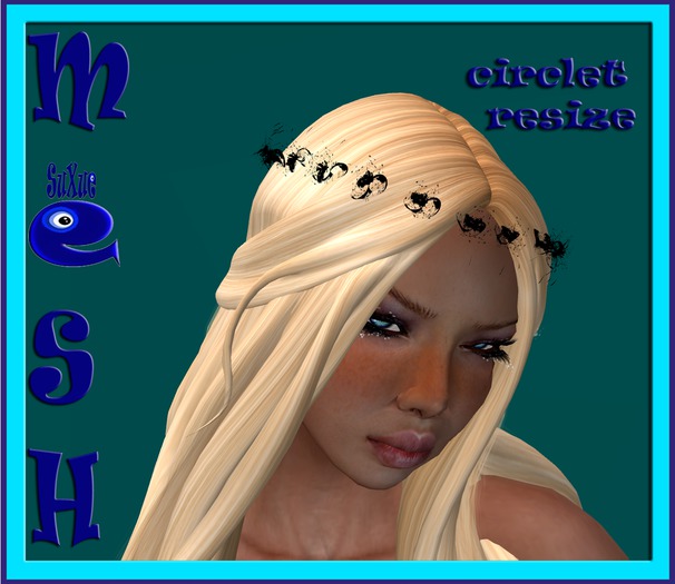 ! " Su Xue " MESH CIRCLET LITTLE FLOWERS MILAS BLACK