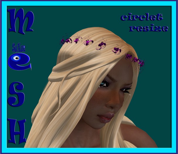 ! " Su Xue " MESH CIRCLET LITTLE FLOWERS MILAS PURPLE PINK