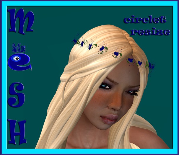 ❤️ [ Su ] CIRCLET LITTLE FLOWERS MILAS BLUE