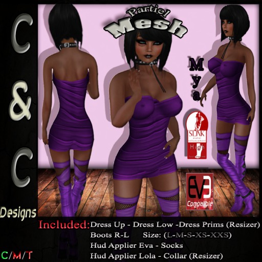 C&C Mesh Mya Purple