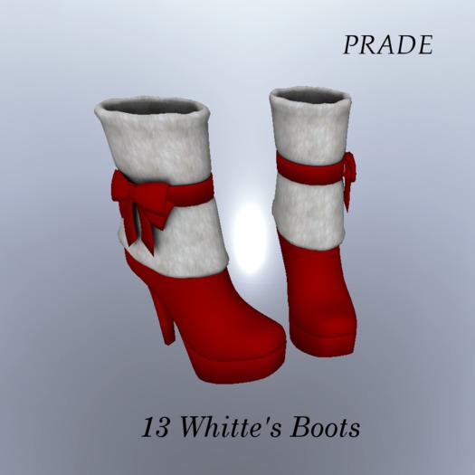 13 Whitte's Red Ribon Boots Box