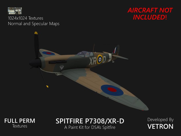 [Vetron] Spitfire P7308/XR-D