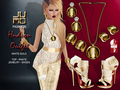 white gold outfit