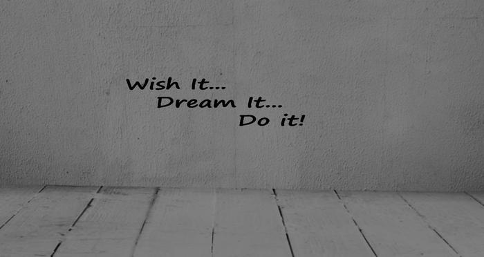 wish it wall decal