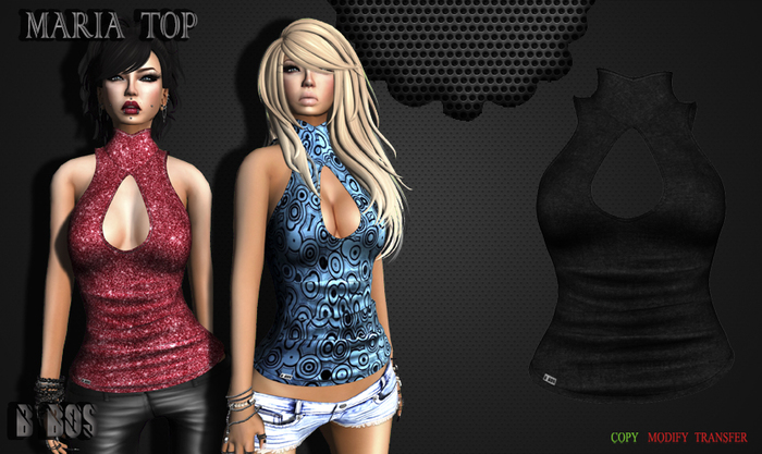 B BOS -Maria Top-Black-