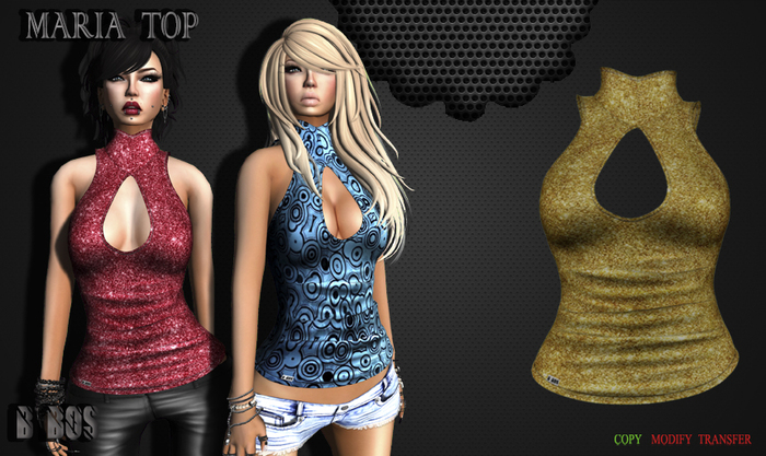 B BOS -Maria Top-LH Gold-