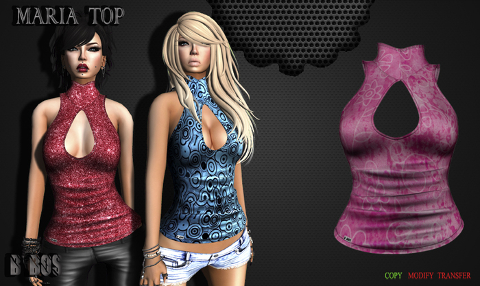 B BOS -Maria Top-Flower Pink-