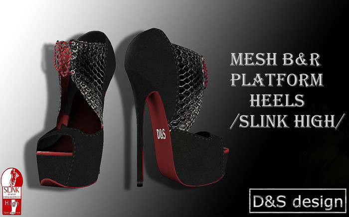 D&S design  Promo MESH B&R Platform Heels