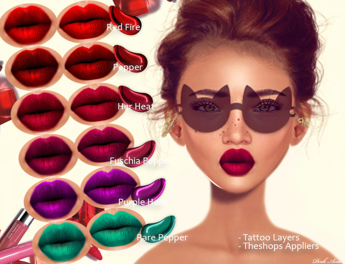 Pink Acid Heat Matte Lipstick + Theshops Appliers Fat Pack