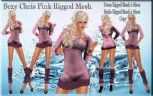 LSR -Sexy Chris Pink Rigged Mesh