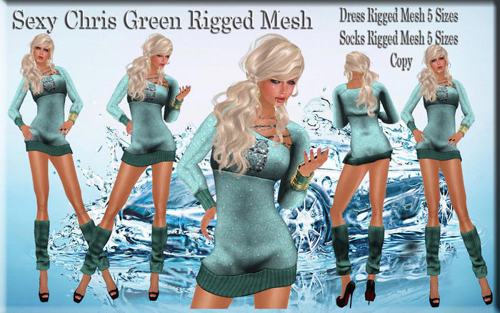 LSR - Sexy Chris Green Rigged Mesh